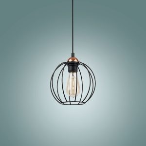 Suspension GALAXY DM13 E27 - noir/cuivre