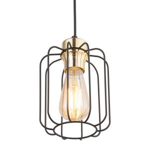 Suspension GALAXY NEW E27 - noir/doré