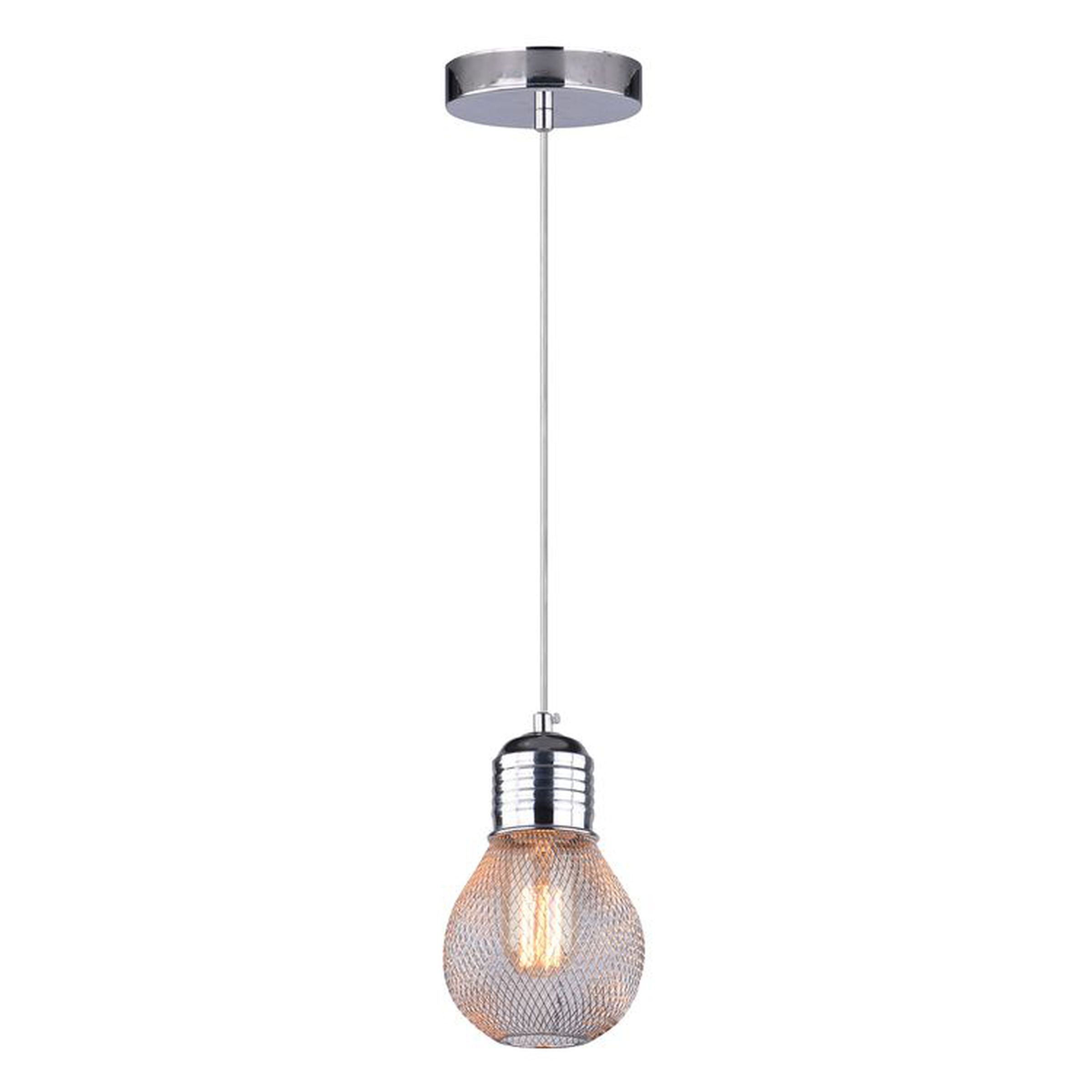 Suspension GLIVA E27 - finition chromée