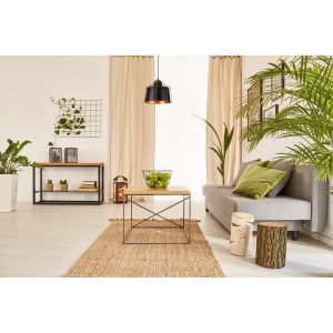Suspension GOA E27 - noir/doré