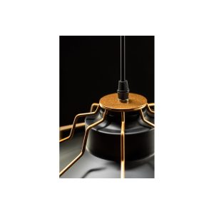 Suspension GOA E27 - noir/doré