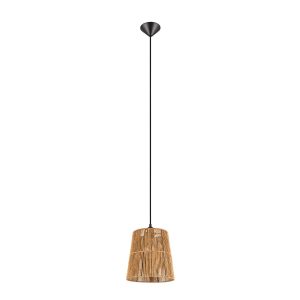 Suspension HOLM E27 - noir/marron