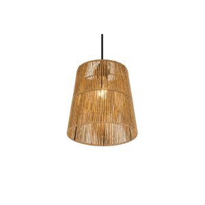Suspension HOLM E27 - noir/marron