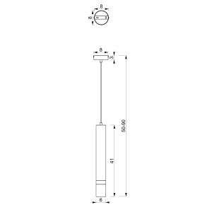 Suspension JOKER GU10 - vert/doré
