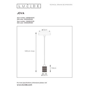 Suspension JOVA E27 - noir