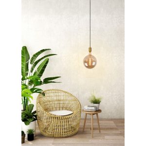 Suspension JOVA E27 - noir/doré