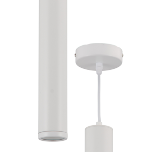 Suspension longue tube PORTER GU10 IP44 blanc