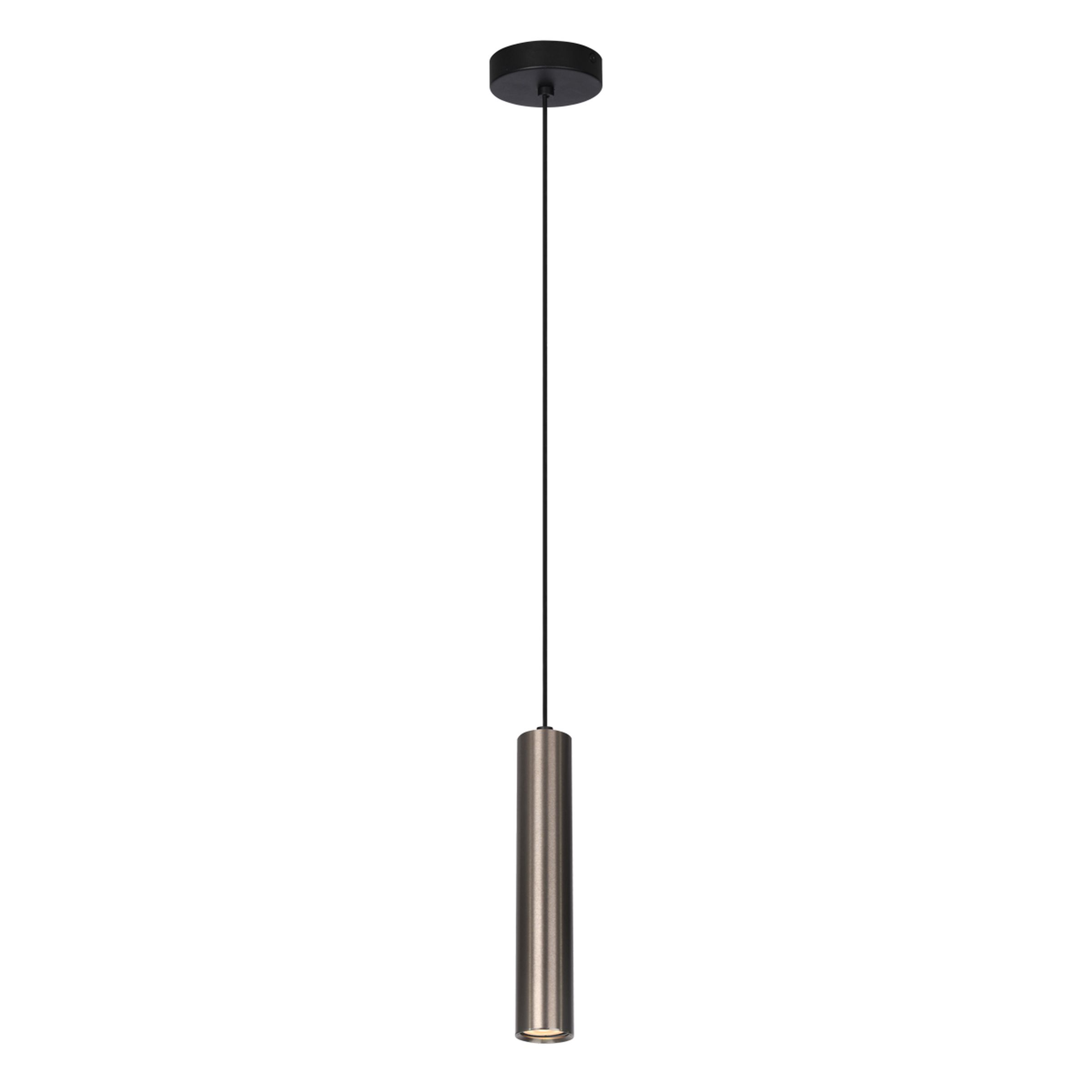 Suspension LOPUS GU10 - noir sablé/marron