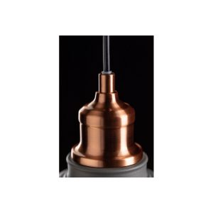 Suspension LORET M E27 - gris/cuivre