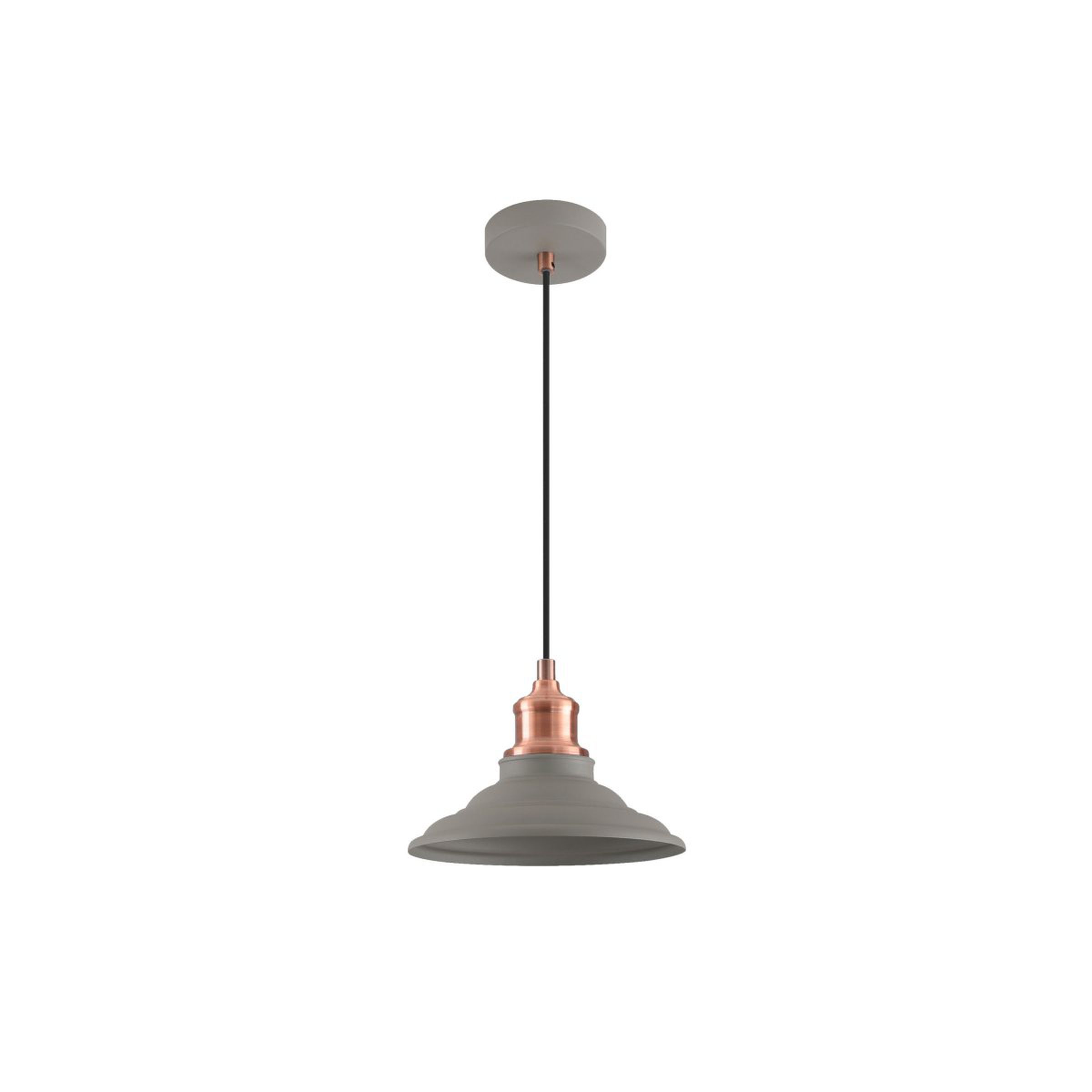 Suspension LORET M E27 - gris/cuivre