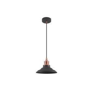 Suspension LORET M E27 - noir/cuivre