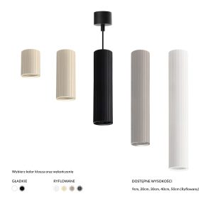 Suspension LUCAS AZZARDO 1R GU10 base - blanc
