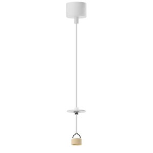 Suspension LUCAS AZZARDO 1R GU10 base - blanc