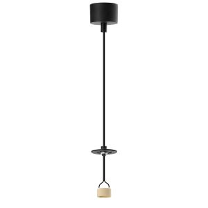 Suspension LUCAS AZZARDO 1R GU10 base - noir