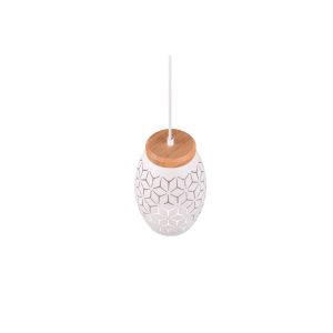 Suspension luminaire BIDAR E27 DIM - blanc