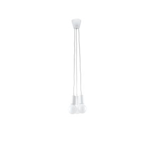 Suspension luminaire DIEGO 3 E27 - blanc