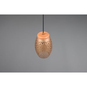 Suspension lumineuse BIDAR E27 DIM - couleur bronze