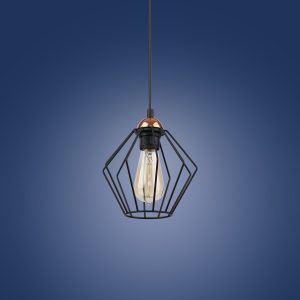 Suspension lumineuse GALAXY DM16 E27 - noir/cuivre