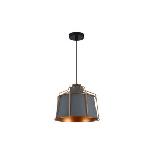 Suspension lumineuse GOA E27 - noir/gris