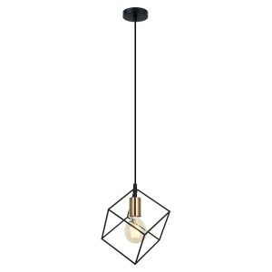 Suspension lumineuse MORESTEL E27 - noir/doré
