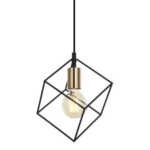 Suspension lumineuse MORESTEL E27 - noir/doré