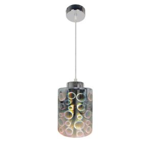 Suspension lumineuse NOCTURNO 12 E27 - finition chromée
