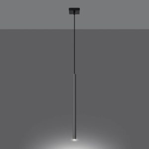 Suspension lumineuse PASTELO 1 G9 - noir/chrome
