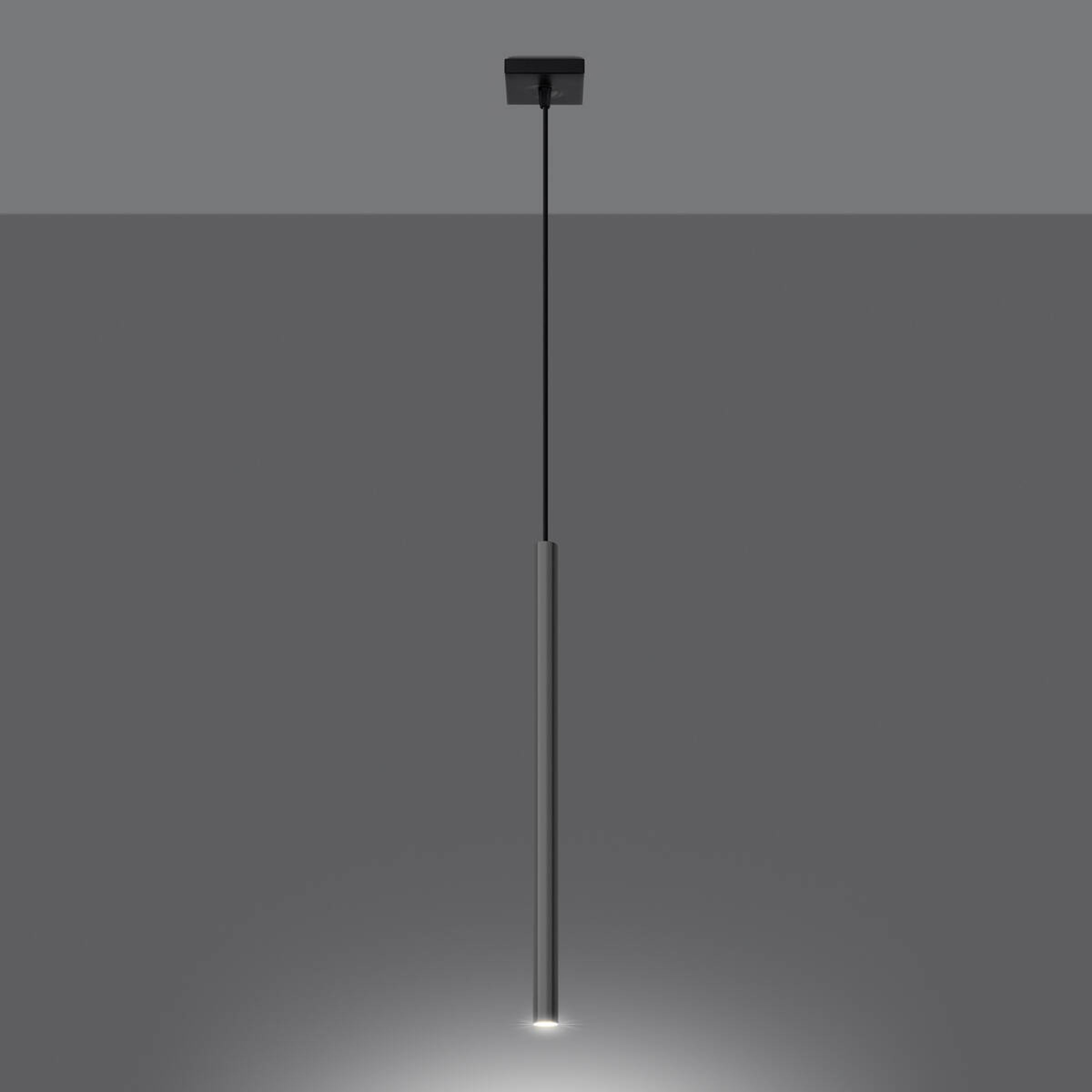 Suspension lumineuse PASTELO 1 G9 - noir/chrome