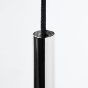Suspension lumineuse PASTELO 1 G9 - noir/chrome