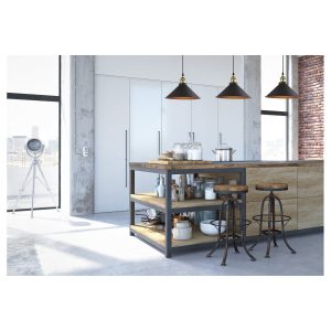 Suspension MANI E27 - noir/or