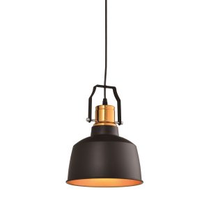 Suspension MONROE E27 - noir/doré