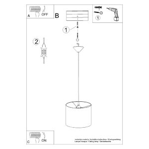 Suspension NOVA 30 E27 - blanc