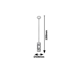 Suspension OBERON E14 - couleur bronze