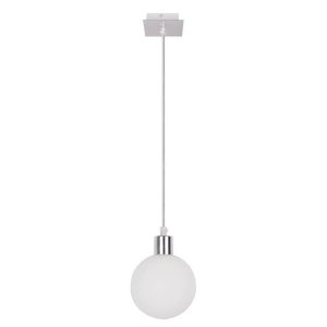 Suspension ODEN 12cm G9 - chrome/blanc