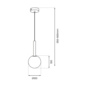 Suspension PLAY G9 - noir/blanc