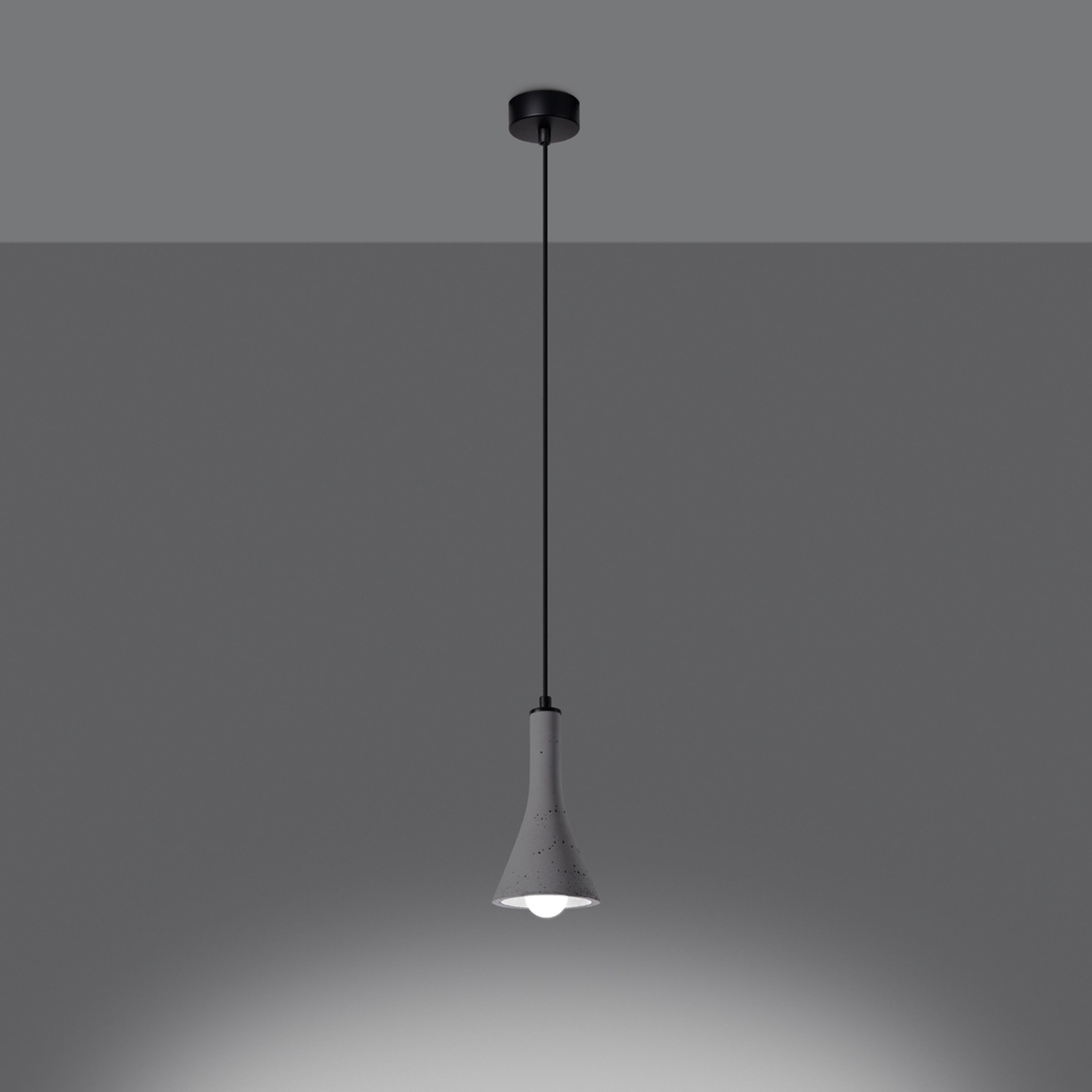 Suspension REA E14 - gris/noir