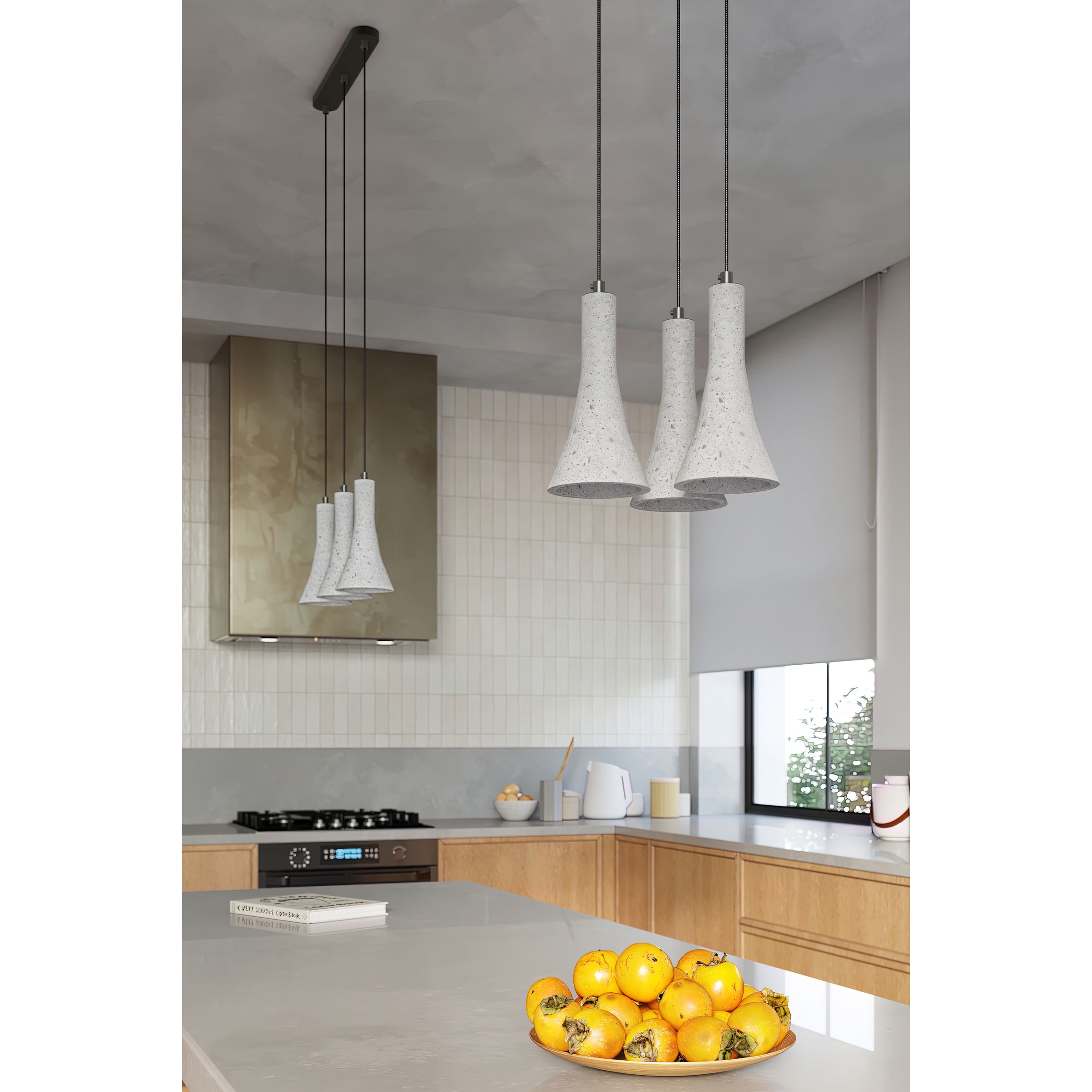 Suspension REA E14 - gris/noir