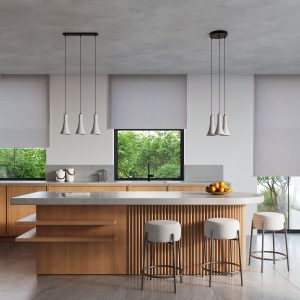 Suspension REA E14 - gris/noir