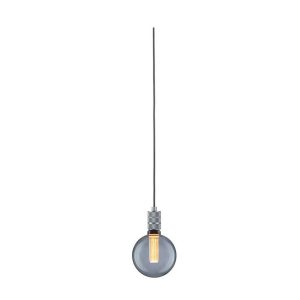 Suspension sans abat-jour avec interrupteur Neordic TILLA E27 - gris aluminium
