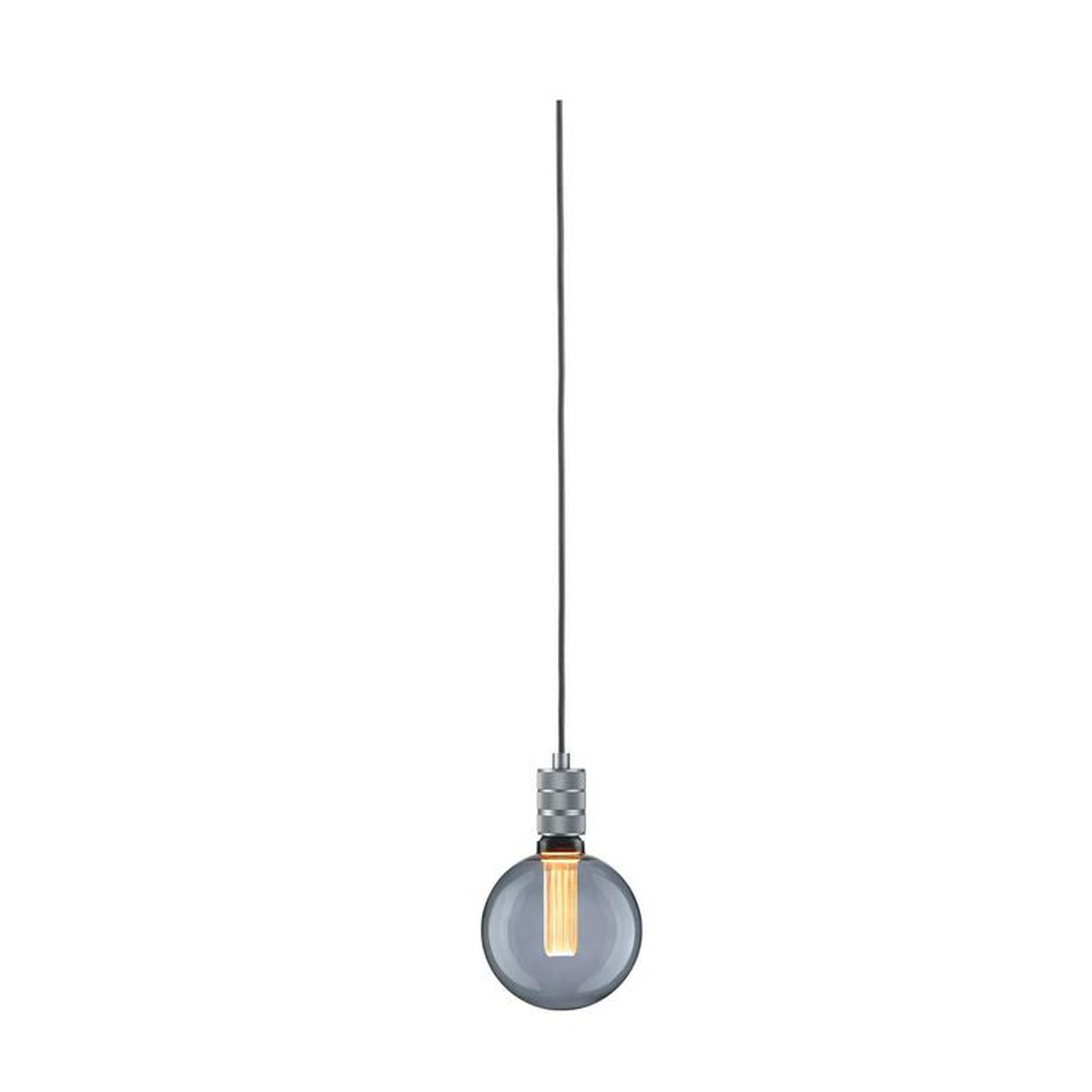 Suspension sans abat-jour avec interrupteur Neordic TILLA E27 - gris aluminium