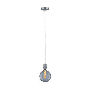 Suspension sans abat-jour Neordic TILLA E27 - gris aluminium