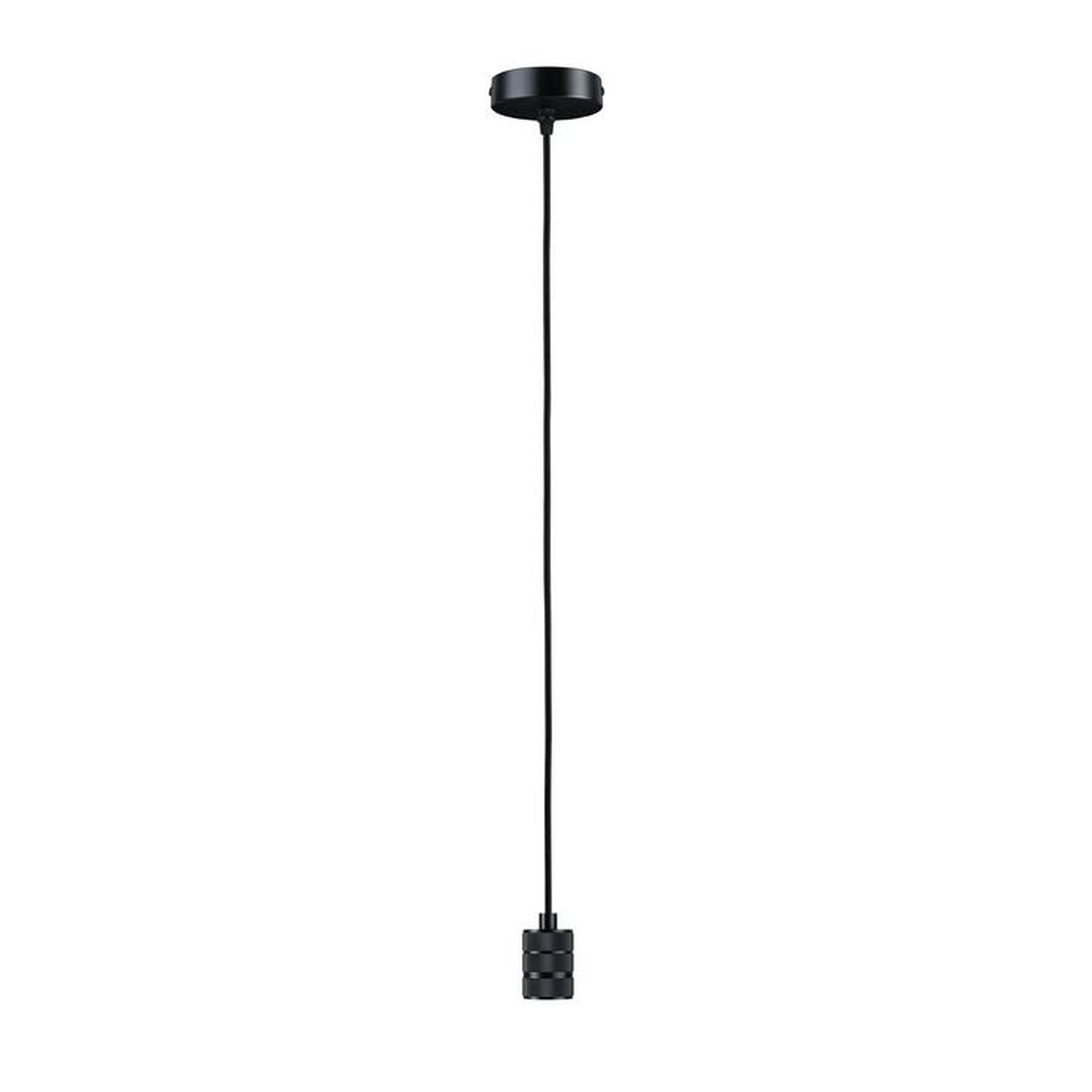 Suspension sans abat-jour Neordic TILLA E27 - gris graphite et noir