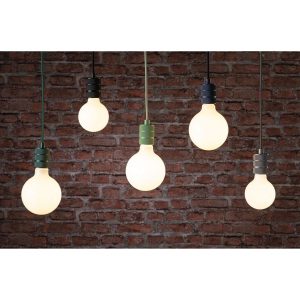 Suspension sans abat-jour Neordic TILLA E27 - vert clair