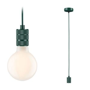 Suspension sans abat-jour Neordic TILLA E27 - vert foncé
