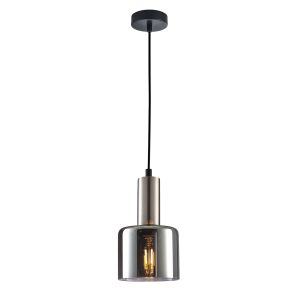Suspension SANTIA E27 - argenté/fumé