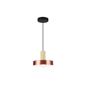 Suspension SELVIA2 E27 - noir/cuivre