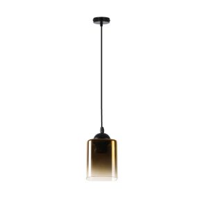 Suspension SERENA E27 - noir/fumé