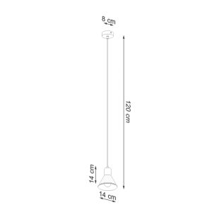 Suspension TALEJA E27 - noir
