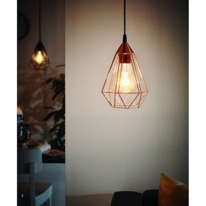 Suspension TARBES E27 Ø17 - cuivre