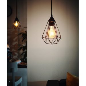 Suspension TARBES E27 Ø17 - noir